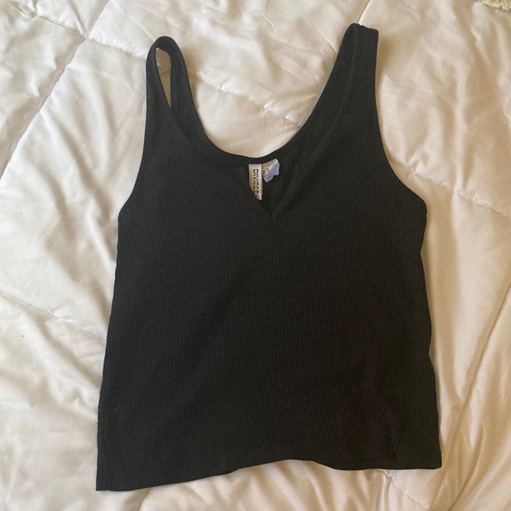 Medium ribbed cropped tank